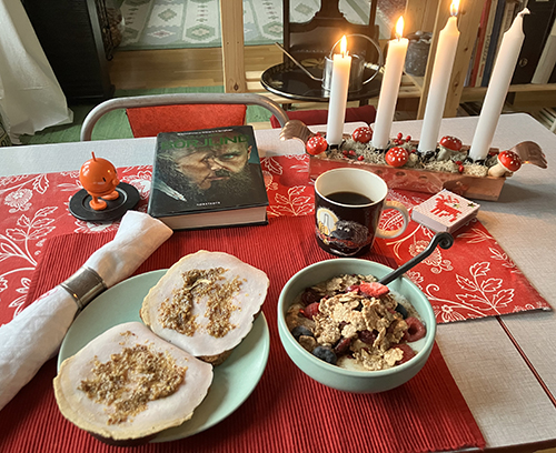 Frukost tredje advent med Nattens öga o Hopptimisten