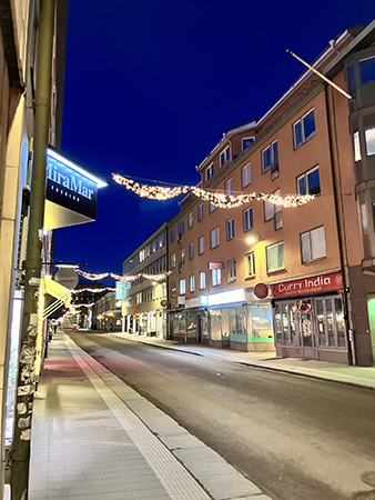 Väldigt blå morgonhimmel december 2024 Väldigt blå morgonhimmel december 2024