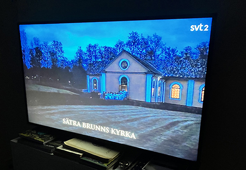 Luciamorgon på SvT från Sätra Brunns kyrka