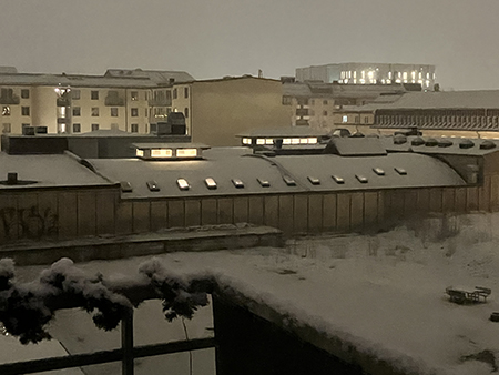 Snö på baksidan