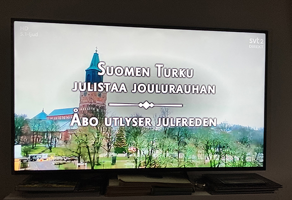 Julfredens utlysning i Åbo 2024 Julfredens utlysning i Åbo 2024