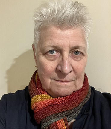 Selfie i julklappshalsduken från vännen FEM