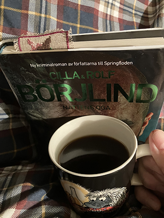 Halvvägs i Nattens öga o kaffe på sängen