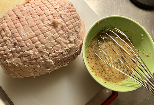 Kokt kalkon och griljering