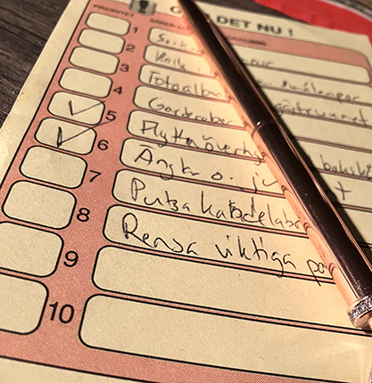 Ledighetens att göralista