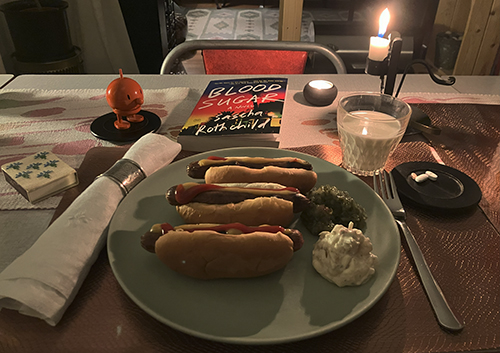 Kycklingkorvar med bröd räksallad bostongurka Hopptimisten Blood Sugar