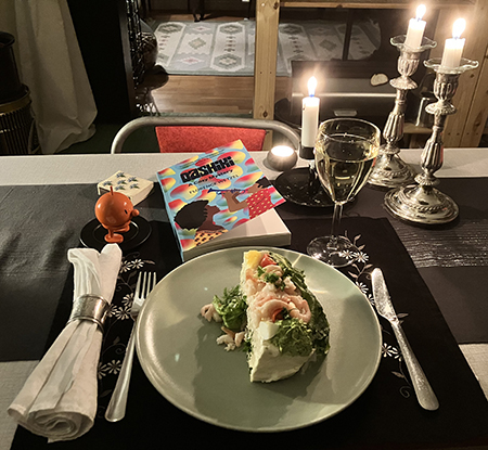 Smörgåstårta o vitt vin med Hopptimisten och Dashiki