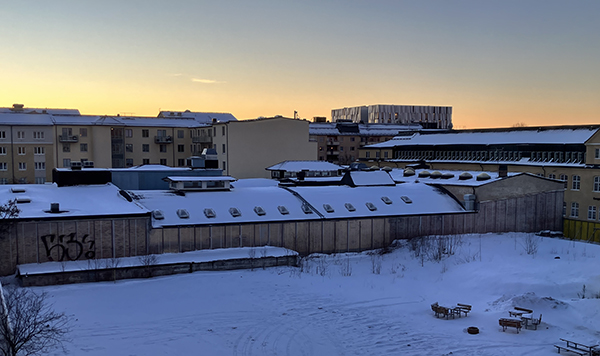 Vintermorgon baksidan januari 2025