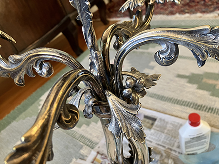 Närbild första kandelaberputs