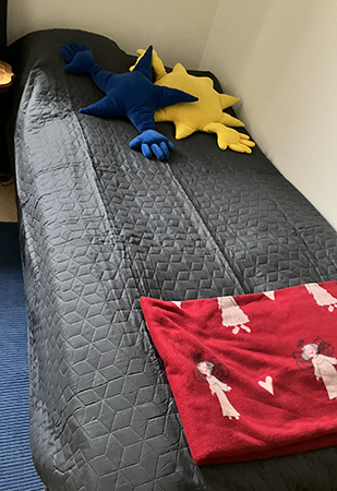 Överkast på gästsängen