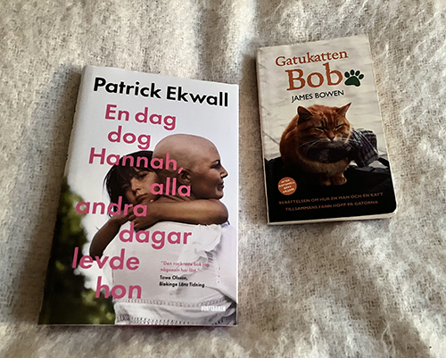 Böckerna En dag dog Hannah alla andra dagar levde hon o Gatukatten Bob