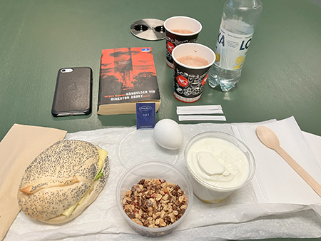 Jobblunch m fruktbitar i yoghurten Händelser vid Kirkston Abbey