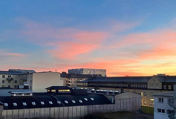 Solnedgång 18 januari 2025