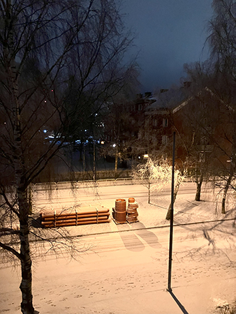 Snöigt i allén St Olofsgatan 12 feb 2025 Snöigt i allén St Olofsgatan 12 feb 2025