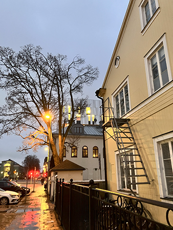 Blandad bebyggelse nytt o gammalt