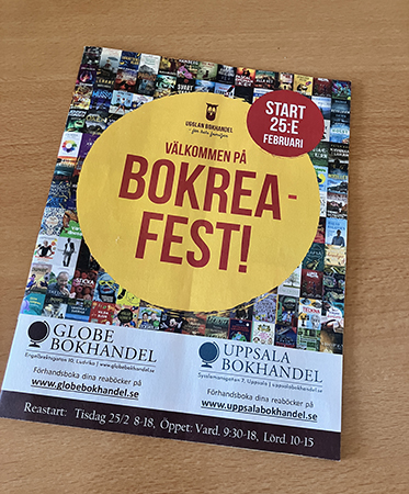 Bokreakatalog från Uppsala Bokhandel