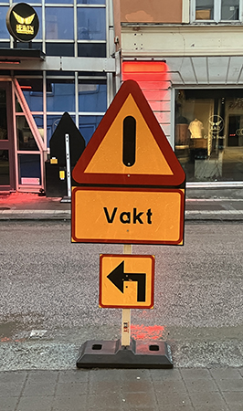 Skylt Vakt Skylt Vakt