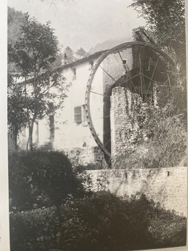 Kvarnen i Menton svartvitt foto