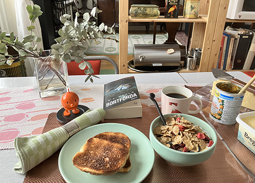 Lördagsfrukost med Hopptimisten Bortförda rostat bröd och fil