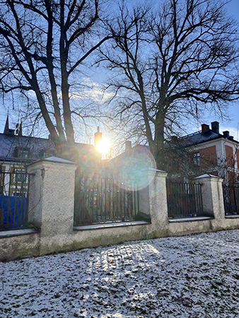 Sol över nationsgård