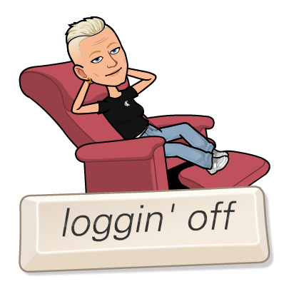 Bitmoji Tofflan loggin off
