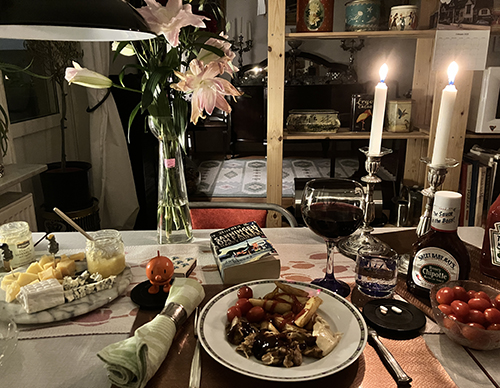 Pulled chicken ostar vin liljor Hopptimisten tända ljus och Harry Quebert