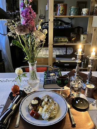 Söndagsmiddag rester kyckling o potatisgratäng Hopptimisten Den hemliga bokhandeln