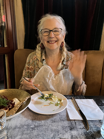 Florence W vid lunchen i mars 2025