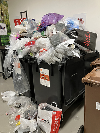 Sopberg plast i soprummet