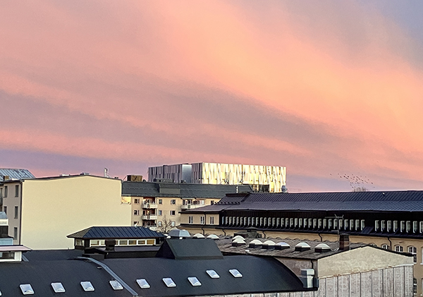 Rosa marshimmel över UKK