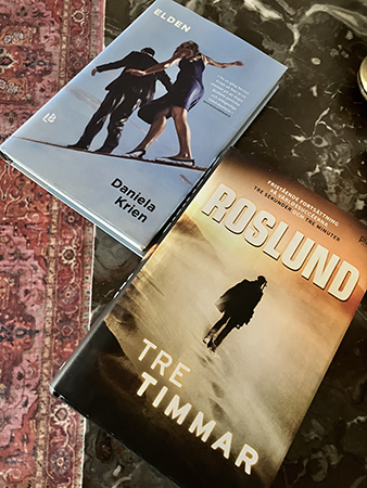 Böckerna Elden och Tre timmar