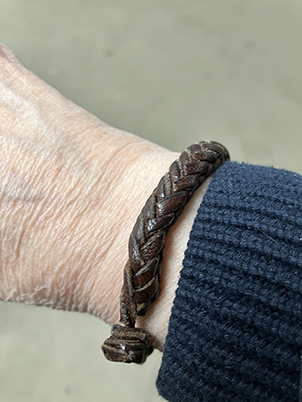 Lagat läderarmband från Ulva