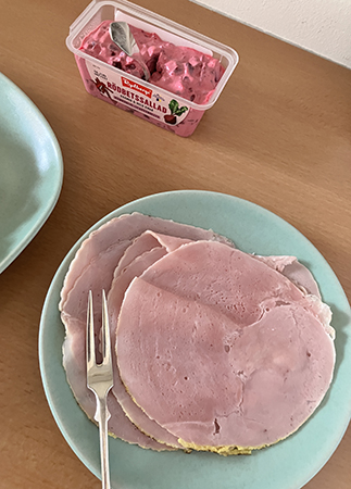 Påskskinka och rödbetssallad