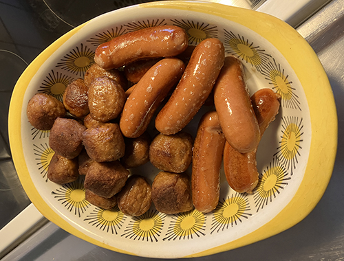 Kycklingköttbullar och kalkonetter