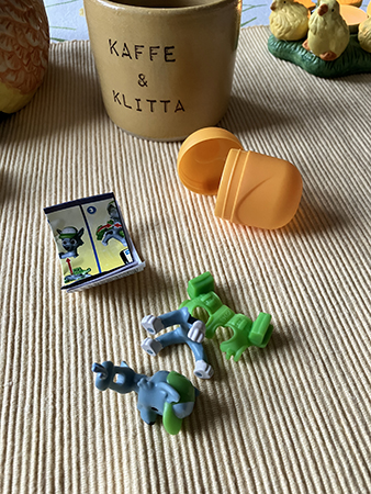 Kaffe och klittamugg smådelar Kindereggleksak