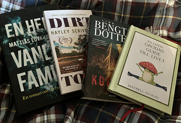 Födelsedagsböcker från V o FEM En helt vanlig familj Dirt town Korpen och En liten grodas guide till livet