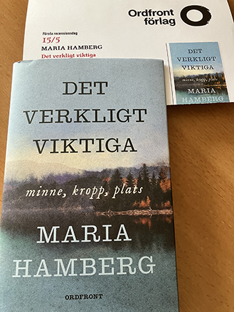 Maria Hambergs bok Det verkligt viktiga minne kropp plats för recension