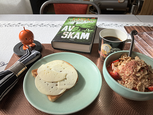 Lördagsfrukost med rostat o fil Hopptimisten o Av skam