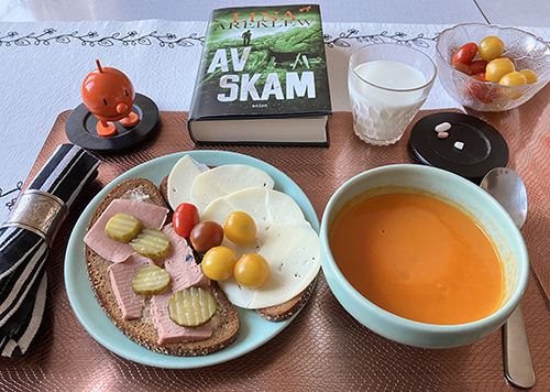 Smörgås och tomatsoppa med Hopptimisten och Av skam