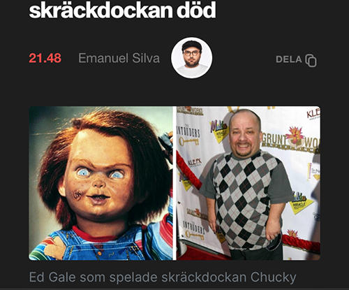 Chucky är död