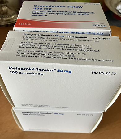 Mediciner betablockerare och rytmstabiliserande