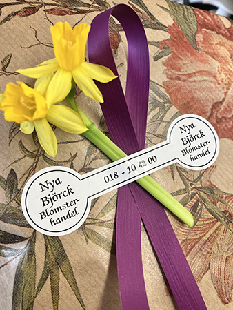 Mias fina blompaket till IM