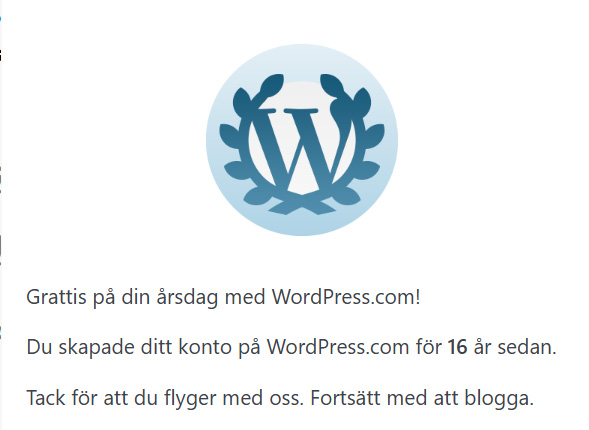 16 år med WordPress