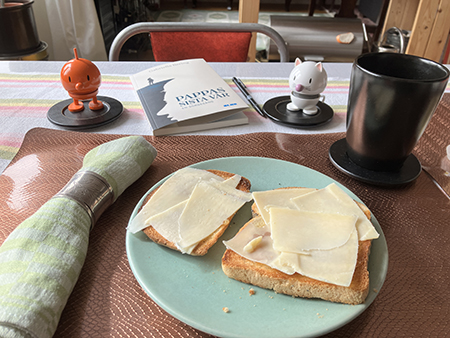 Rostade mackor med Hopptimisten Hopptikissen o Pappas sista vår