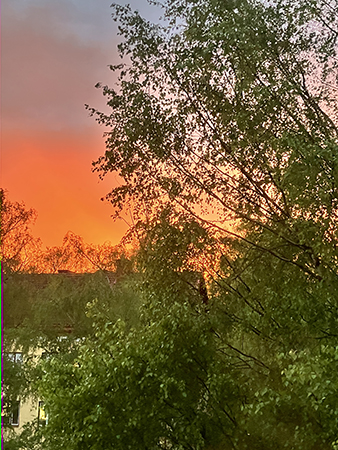 Solnedgång 1 den 17 maj 2025