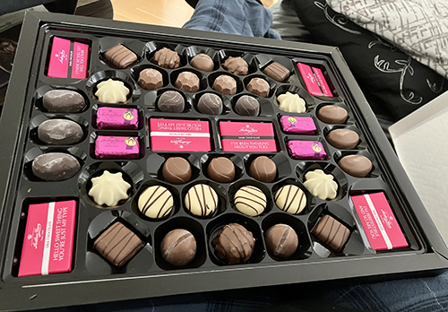 Chokladen i Anthon Berg-asken