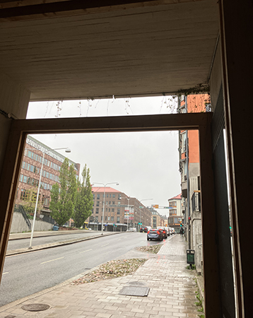 Regnfritt under viadukten på Vaksalagatan