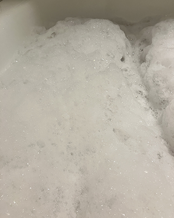 Skumbad med duschcrème