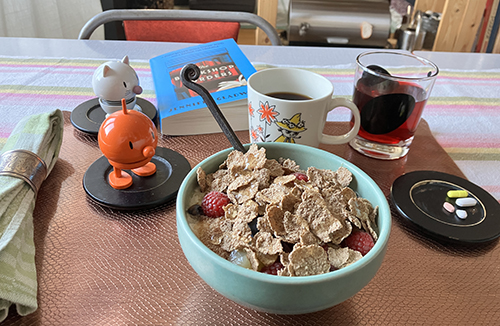 Tisdgsfrukost hemma med Hopptisarna och The Bookshop Murders...