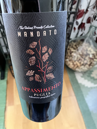 Mandato Primitivo Appassimento Puglia 2023